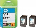 Картридж HP №56 (C9502AE) оригинальный для HP DJ 5500/PS 7150/7350/7660 сдвоенная упаковка (2xC6656A) черный