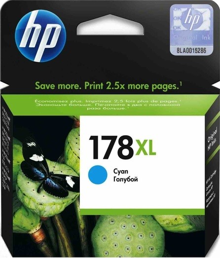 Картридж HP PS C5383/C6383/D5463/B8553 (CB323HE) голубой №178XL