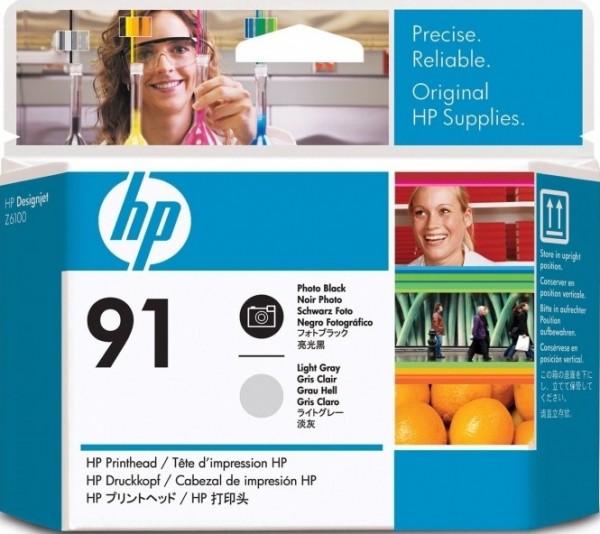 Картридж HP Designjet Z6100 (C9463A) черн, светло-серая головка 775ml №91 0120340    