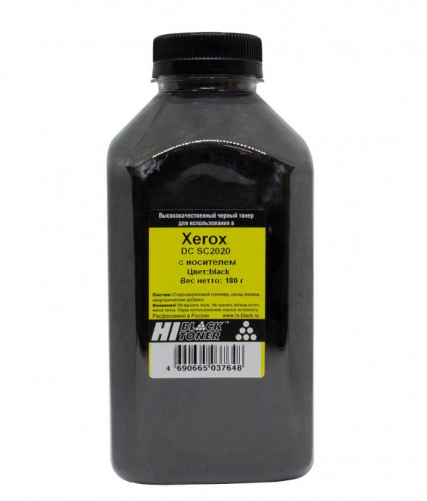 Тонер Hi-Black с носителем для Xerox DC SC2020, Black, 180 г, банка