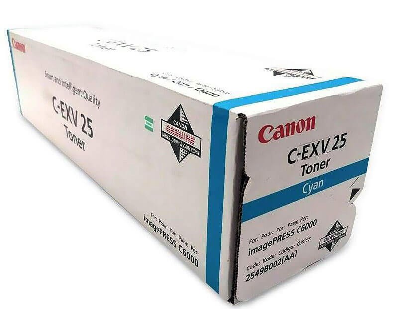 Canon C-EXV25C (2549B002) Тонер-картридж Canon оригинальный для Canon imagePress C6000, голубой, 25000 стр.