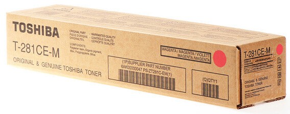 Картридж Toshiba T-281CE-M (6AK00000047) оригинальный для Toshiba E-Studio 281C/ 351C/ 451C, пурпурный, 10000 стр.