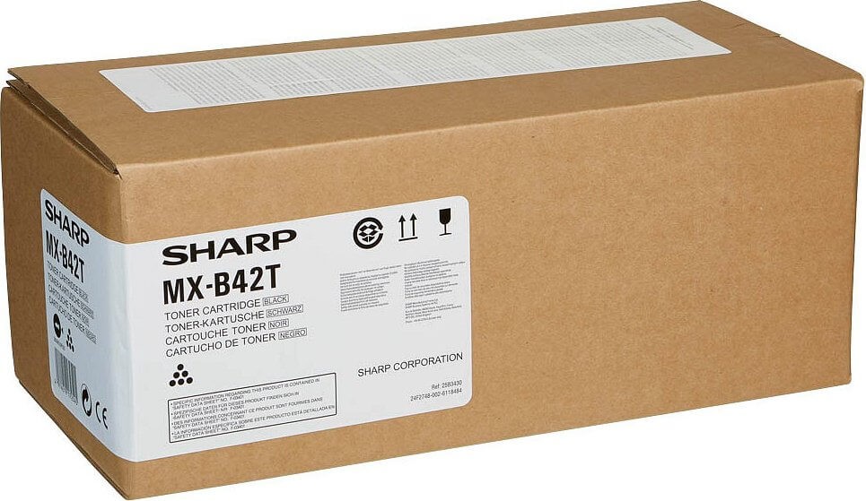Картридж Sharp (MX-B42T/MXB42T) оригинальный для Sharp MXB427PWEU/ MXB427WEU, чёрный, 20000 стр.