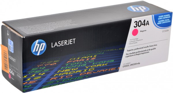Картридж HP CC533A (304A) оригинальный для принтера HP Color LaserJet CP2025/ CM2320 CM2320/ CM2320fxi/ CM2320nf/ CP2025/ CP2025dn/ CP2025n magenta, 2800 страниц