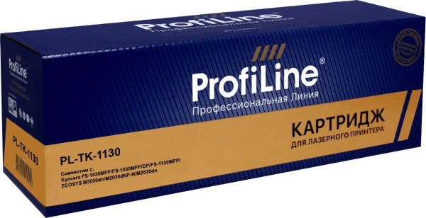 Картридж ProfiLine TK-1130 (PL-TK-1130) для Kyocera FS-1030MFP/ 1030DP/ Ecosys M2030dn/ M2530dn, 3000 стр.