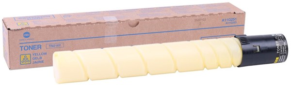 Картридж Konica-Minolta TN-216Y (A11G251) оригинальный для принтера Konica-Minolta bizhub C220/ C280, жёлтый, 26000 стр.