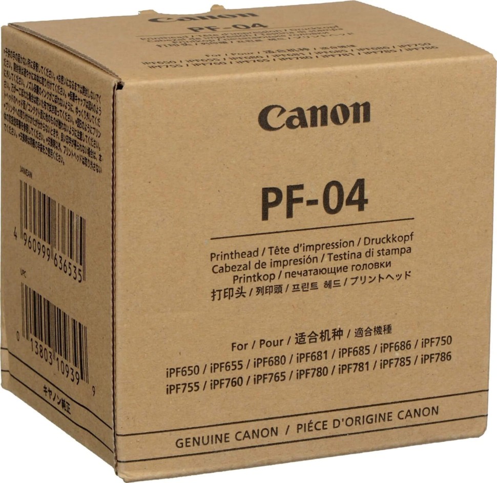 Печатающая головка Canon PF-04 / 3630B001 Printhead оригинальная для Canon imagePROGRAF iPF755/ iPF750/ iPF655/ iPF650/ iPF760/ iPF765/ iPF785