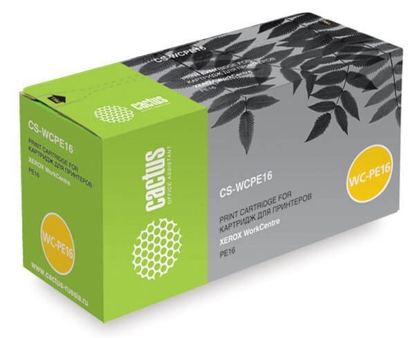 Картридж лазерный Cactus CS-WCPE16 113R00667 для Xerox WorkCentre PE16 черный, 3500 стр.