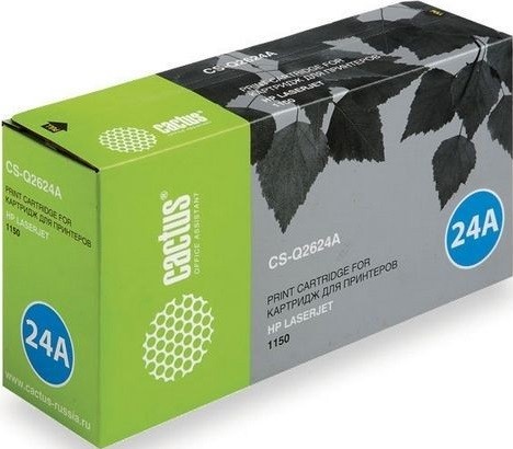 Cactus Q2624A Картридж для принтеров HP LJ 1150, черный 2,5к (новый, совместимый)