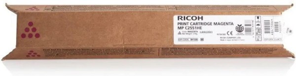 Картридж Ricoh MP C2551HE (842467/ 842063/ 841508) оригинальный для Ricoh Aficio MP C2051/ C2551, пурпурный, 9500 стр.