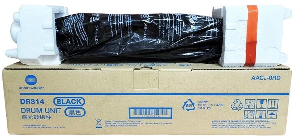 Фотобарабан Konica-Minolta DR-314K (AACJ0RD) оригинальный для принтера Konica-Minolta bizhub 308e/ 368e/ C458e/ C558e/ C658e, черный, 265000 стр.