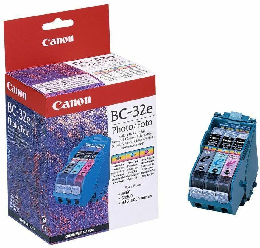 CANON BC-32e Photo (4610A002) картридж оригинальный для Canon BJC-6000/ BJC-6100/ BJC-6200/ BJC-6500/ S450/ S4500, фото, цветной