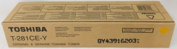 Картридж Toshiba T-281CE-Y (6AK00000107) оригинальный для Toshiba E-Studio 281C/ 351C/ 451C, жёлтый, 10000 стр.