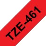 Картридж Brother TZE-461 (TZe461) оригинальный для Brother P-Touch, лента 36мм*8м, чёрный на красном