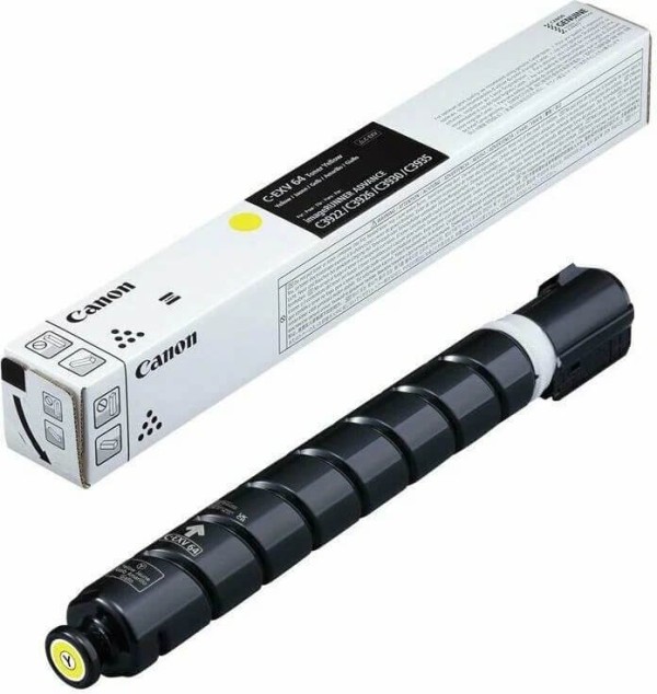 Картридж Canon C-EXV64Y 5756C002 Yellow оригинальный для Canon imageRUNNER ADVANCE C3922/ C3926/ C3930/ C3935, жёлтый, 25500 стр.