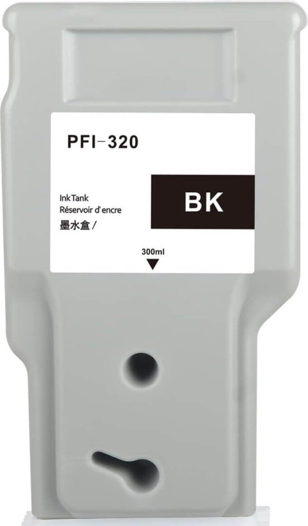 Картридж NV Print PFI-320BK (NV-2890C001) Black для Canon imagePROGRAF TM-200/ TM-205/ TM-255/ TM-300/ TM-305, чёрный, 300 мл