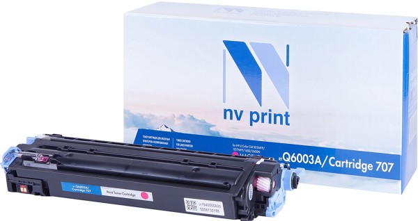 Картридж NVP совместимый Premium NV-Q6003A/NV- 707PR Magenta для LaserJet Color 1600/2600n/2605/2605dn/2605dtn/Canon i-SENSYS LBP-5000/5100 (2000k)