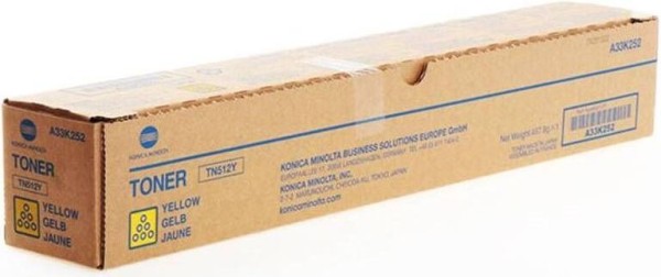 Картридж Konica-Minolta TN-512Y/A33K252 оригинальный для Konica-Minolta bizhub C454/ C554, желтый, 26000 страниц