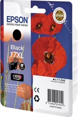C13T17114A10 Картридж Epson для XP33/203/303 (Black) (cons ink)