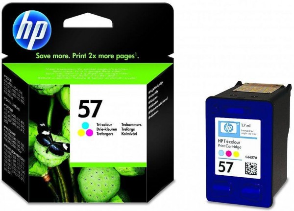 HP №57 (C6657AE) Картридж оригинальный для HP DJ 5500/ PS 7150/ 7350/ 7660 цветной 17ml 