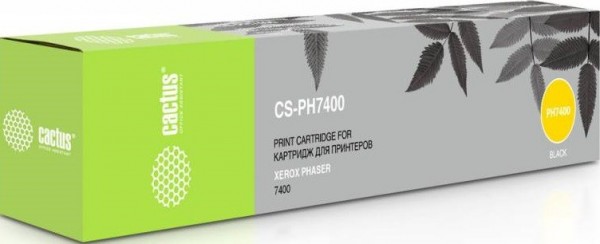 Картридж Cactus 106R01080 (CS-PH7400) для принтеров Xerox Phaser 7400 черный 15000 страниц