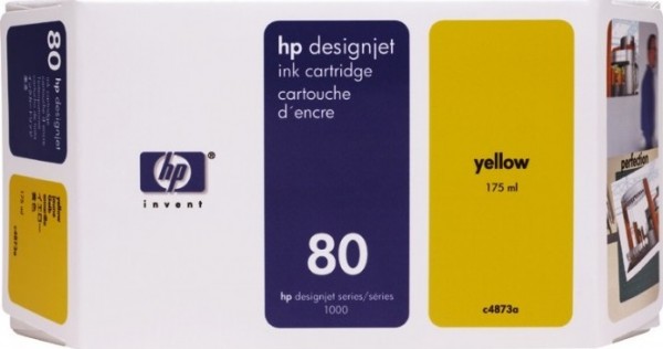 Картридж HP DJ 1050 CM/DnJ 1050c/1055CM/CM Plus (C4873A) желт 175ml №80 0120058    