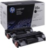 Картридж HP CE505D (05A) оригинальный для принтера HP LaserJet P2033/ P2034/ P2035/ P2036/ P2037/ P2053/ P2054/ P2055/ P2056/ P2057d black, двойная упаковка 2*2300 страниц