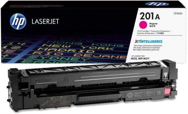 Картридж HP CF403A (201A) Magenta оригинальный для HP Color LaserJet Pro M252/ M252dw/ M252n/ M274/ M274n/ M277/ M277dw/ M277n, пурпурный, 1400 страниц
