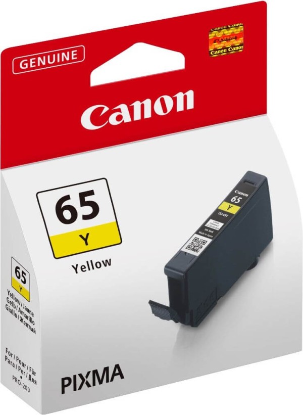 Картридж Canon CLI-65Y 4218C001 оригинальный для принтера Canon PIXMA PRO-200, жёлтый, 12.6мл, 600 стр.