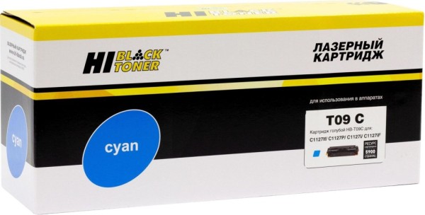 Картридж Hi-Black (HB-T09 C) для Canon Color imageCLASS X LBP1127C/ MF1127C, Cyan, 5,9K б/ч