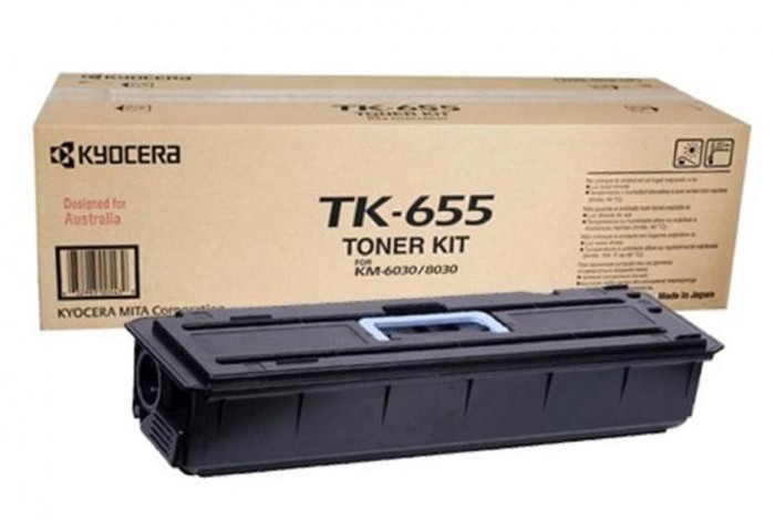 Картридж Kyocera TK-655 (1T02FB0EU0) оригинальный для принтера Kyocera KM-6030/ KM-8030, black, 47000 страниц