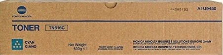 Картридж Konica-Minolta TN-616C (A1U9453) оригинальный для принтера Konica-Minolta bizhub PRESS C6000/ C7000/ C7000P, cyan, 31000 стр.