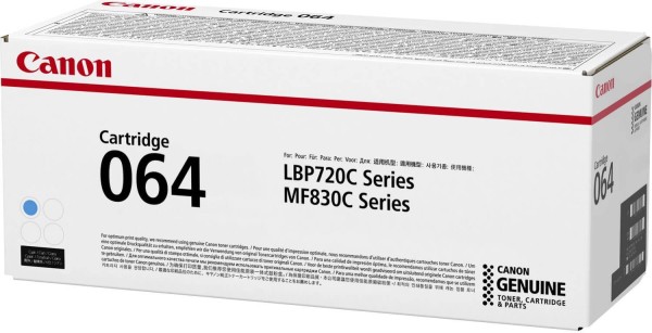 Картридж Canon 064C 4935C001 оригинальный для Canon i-SENSYS LBP720/ MF830 Series, голубой, 5000 стр.