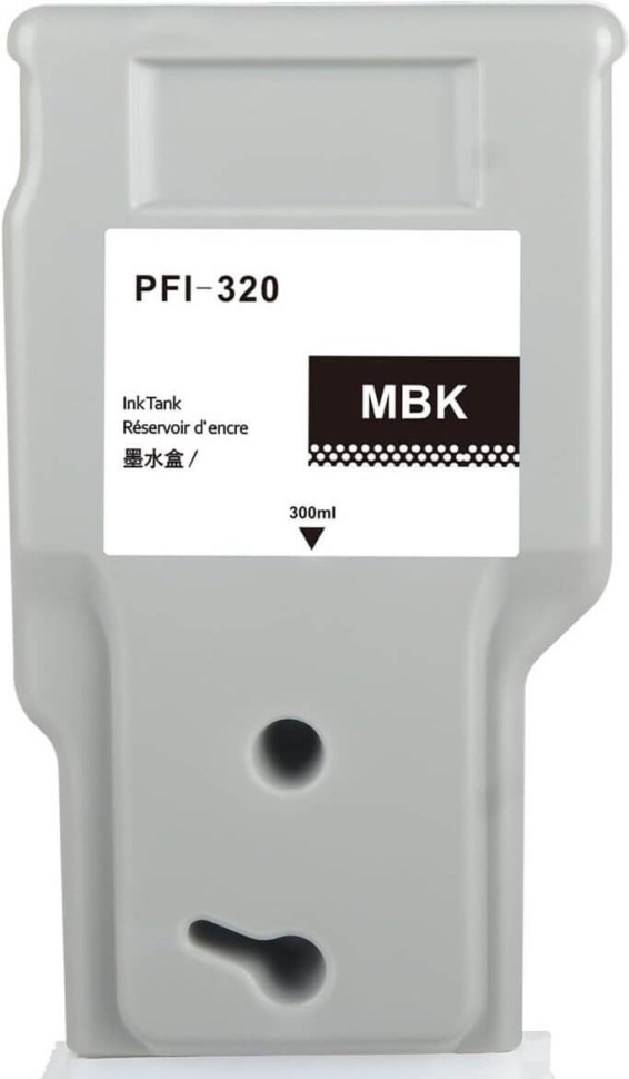 Картридж NV Print PFI-320MBK (NV-2889C001) Matte Black для Canon imagePROGRAF TM-200/ TM-205/ TM-255/ TM-300/ TM-305, матовый чёрный, 300 мл