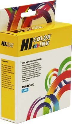 Картридж Hi-Black (HB-C4836A) для HP DJ 2000C/ CN/ 2500C/ 2200/ 2250/ 500/ 800, №11, C