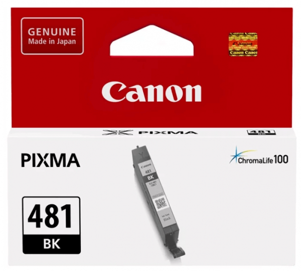 Картридж оригинальный Canon CLI-481 BK 2101C001 для принтера Canon Pixma TS6140/ TS8140/ TS9140/ TR8540, черный (5.6мл)