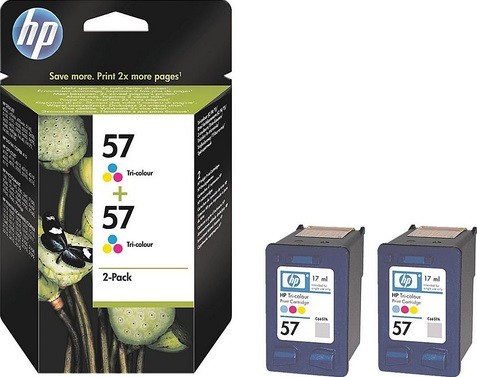 Картридж HP DJ 5500/PS 7150/7350/7660 (C6657A) цветной №57 Сдвоенная упаковка 2шт (C9503AE)