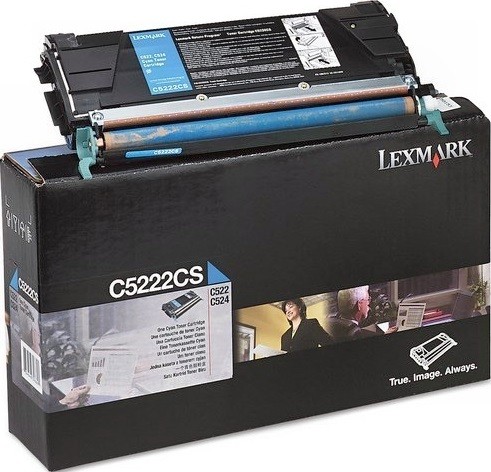 Картридж Lexmark C5222CS оригинальный для Lexmark C520/ C522/ C524/ C530/ C532/ C534, cyan, 3000 стр.