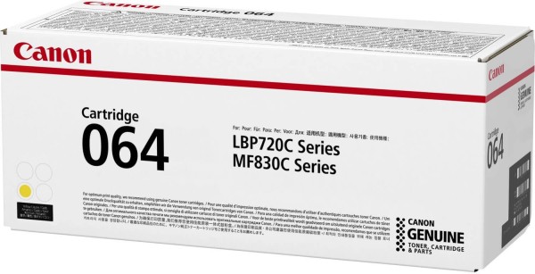 Картридж Canon 064Y 4931C001 оригинальный для Canon i-SENSYS LBP720/ MF830 Series, жёлтый, 5000 стр.