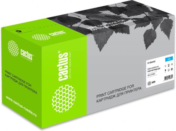 Картридж Cactus CB401A (CS-CB401AR) Cyan для HP Color LaserJet CP4005/ CP4005DN/ CP4005N, голубой, 7500 стр.