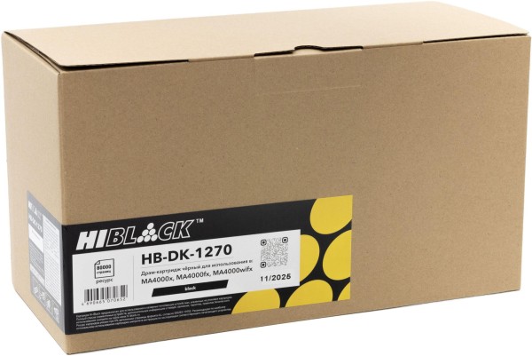 Драм-юнит Hi-Black DK-1270 (HB-DK-1270) для Kyocera ECOSYS MA4000x/ MA4000fx/ MA4000wifx, чёрный, 80000 стр.