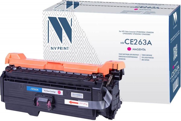 Картридж NV Print CE263A Magenta для принтеров HP LJ Color CP4025/ 4525 (11000k)