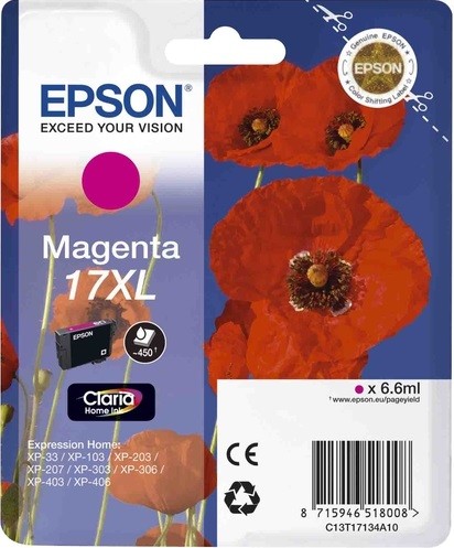 C13T17134A10 Картридж Epson для XP33/203/303 (Magenta) (cons ink)