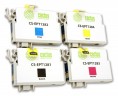 Картридж струйный Cactus CS-EPT1285 черный/голубой/пурпурный/желтый набор (31мл) для Epson Stylus SX125/SX425W/SX420W/S22/Office BX305F/BX305FW