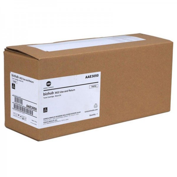 Картридж Konica-Minolta TNP-60 (AAE3050) оригинальный для принтера Konica-Minolta bizhub 3622, чёрный, 15000 стр.