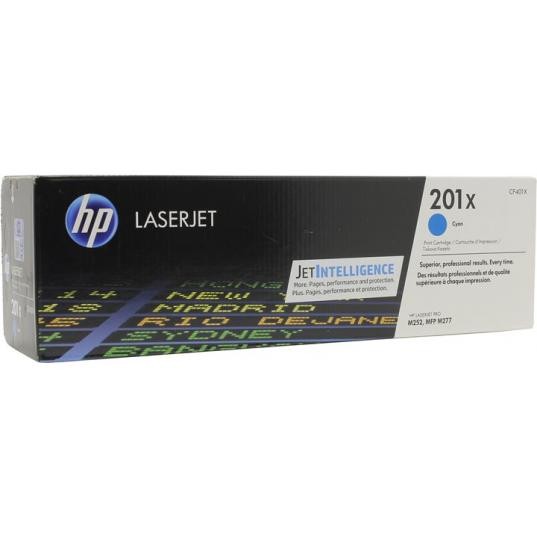 Картридж HP CF401X (201X) оригинальный Cyan для принтера HP Color LaserJet Pro M252/ M252dw/ M252n/ M274/ M274n/ M277/ M277dw/ M277n, 2300 страниц