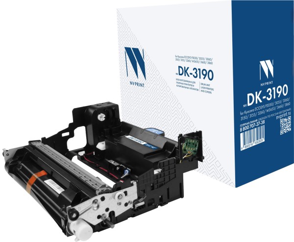Блок фотобарабана NV Print DK-3190 (NV-DK-3190) для принтеров Kyocera ECOSYS P3050dn/ P3055dn/ P3060dn, 500000 страниц