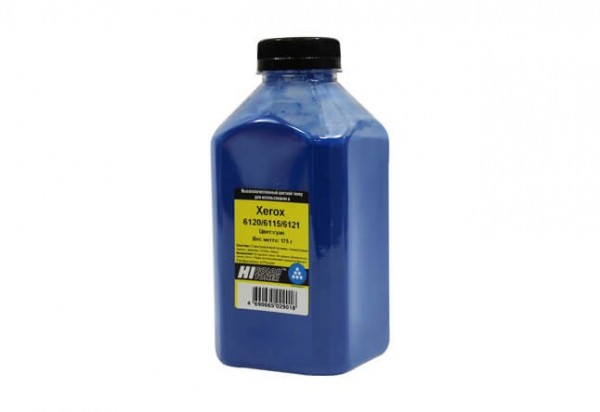Тонер Hi-Black для Xerox Phaser 6120/ 6115/ 6121, Тип 2.0, Cyan, 175 г, банка
