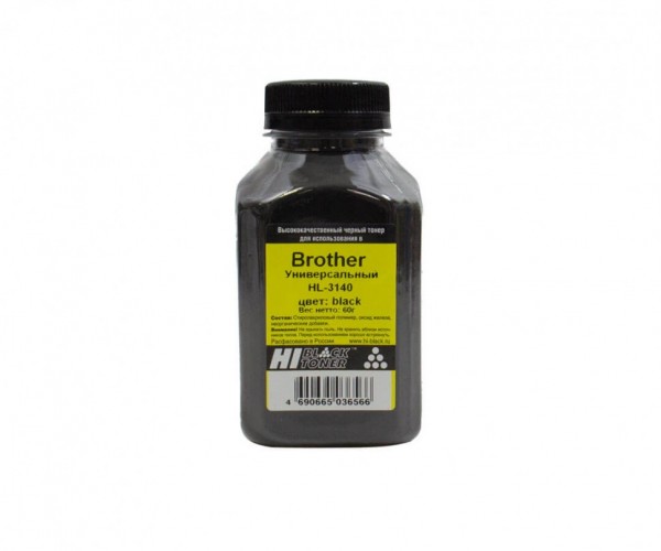 Тонер Hi-Black Универсальный для Brother HL-3140, Black, 60 г, банка
