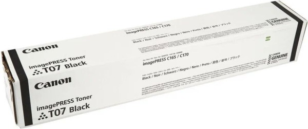 Картридж Canon T07Bk 3641C001 оригинальный для Canon imagePRESS C165/ C170, чёрный, 92600 стр.
